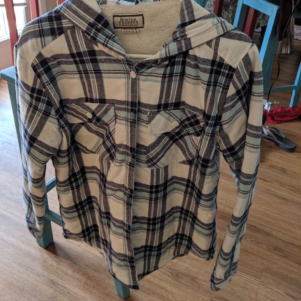 Flannel jacket w/o hood